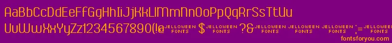 AmbrosiaDemo Font – Orange Fonts on Purple Background