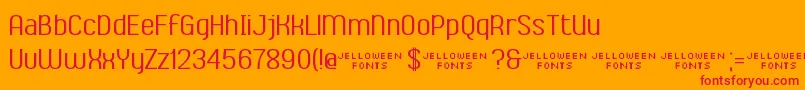 AmbrosiaDemo Font – Red Fonts on Orange Background