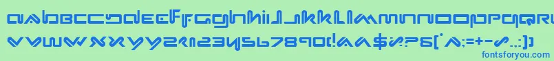 フォントXeph – 青い文字は緑の背景です。