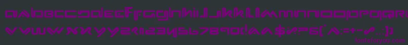 Шрифт Xeph – фиолетовые шрифты на чёрном фоне