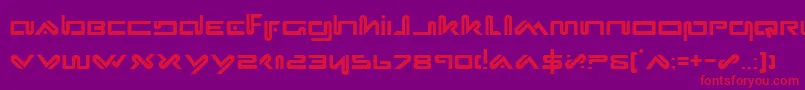 Xeph Font – Red Fonts on Purple Background