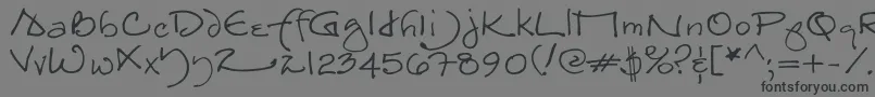 Weitere Informationen zur TheJoynt-Schriftart TheJoynt-Schriftart – Schwarze Schriften auf grauem Hintergrund