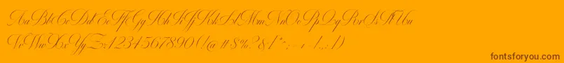 MiltonOneBoldフォントについての詳細 フォントMiltonOneBold – オレンジの背景に茶色のフォント