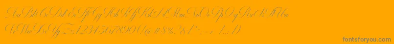 MiltonOneBold Font – Gray Fonts on Orange Background