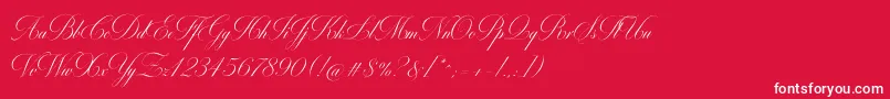 MiltonOneBold Font – White Fonts on Red Background