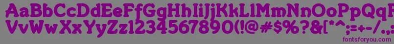 Merkin Font – Purple Fonts on Gray Background