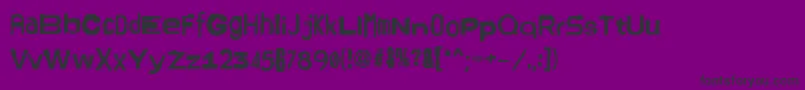 AmsterdrumGrotesk Font – Black Fonts on Purple Background