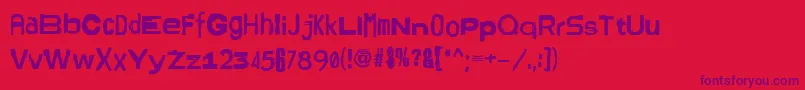 Lisätietoja AmsterdrumGrotesk-fontista AmsterdrumGrotesk-fontti – violetit fontit punaisella taustalla