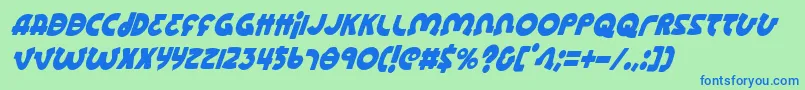 More about Lionelci Font Lionelci Font – Blue Fonts on Green Background