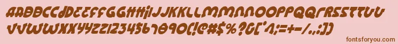 Lionelci Font – Brown Fonts on Pink Background