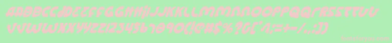 Lionelci Font – Pink Fonts on Green Background