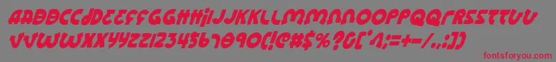Lionelci Font – Red Fonts on Gray Background