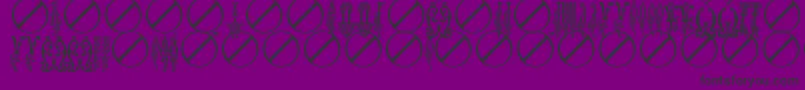 BukvicaUcs Font – Black Fonts on Purple Background