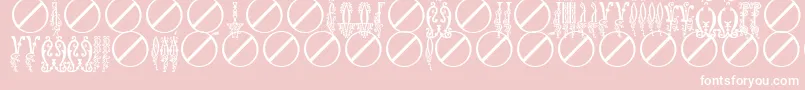 BukvicaUcs Font – White Fonts on Pink Background