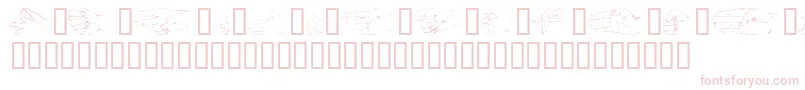 Handsom Font – Pink Fonts on White Background