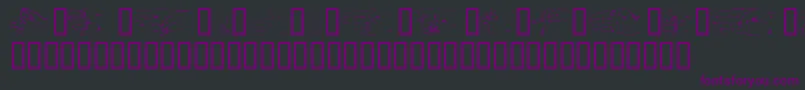 Handsom Font – Purple Fonts on Black Background