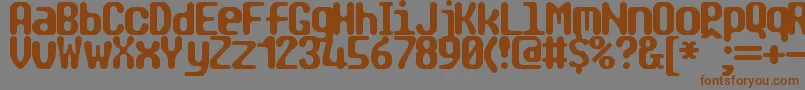 TragicBrk Font – Brown Fonts on Gray Background