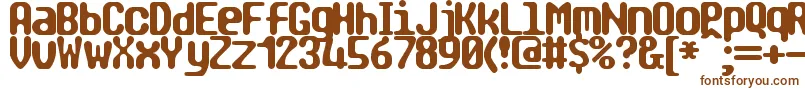 TragicBrk Font – Brown Fonts on White Background