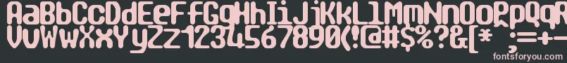 TragicBrk Font – Pink Fonts on Black Background