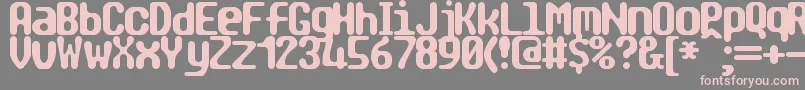 TragicBrk-Schriftart – Rosa Schriften auf grauem Hintergrund