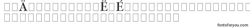 フォントImFellThreeLinePica – マケドニア文字
