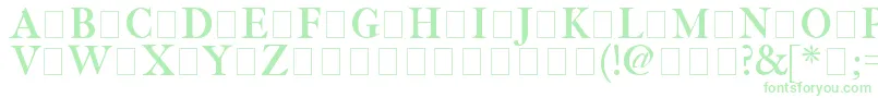 ImFellThreeLinePica-Schriftart – Grüne Schriften