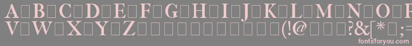 ImFellThreeLinePica Font – Pink Fonts on Gray Background
