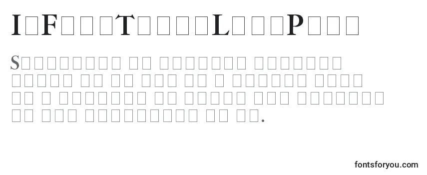 Review of the ImFellThreeLinePica Font