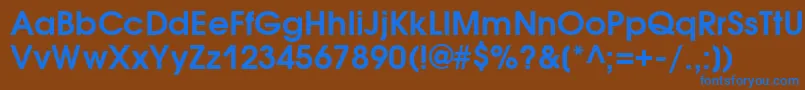 AvantgardegothicittBold Font – Blue Fonts on Brown Background