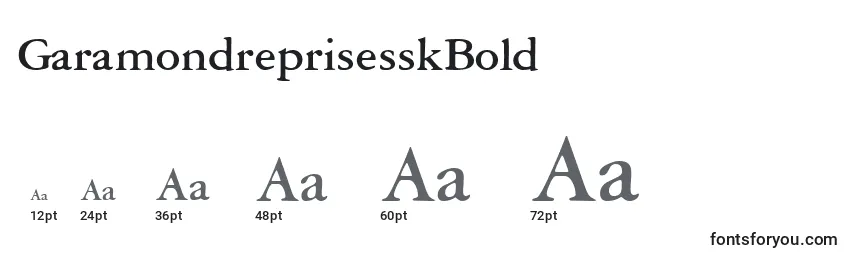 GaramondreprisesskBold Font Sizes