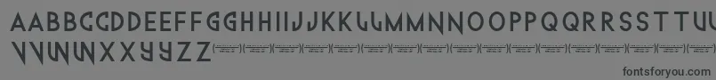 Technowanker Font – Black Fonts on Gray Background