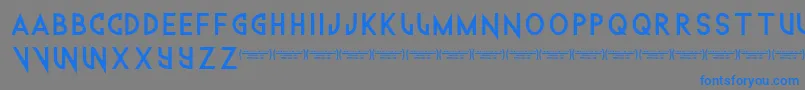 Technowanker Font – Blue Fonts on Gray Background