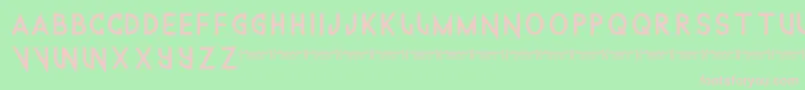 Technowanker Font – Pink Fonts on Green Background