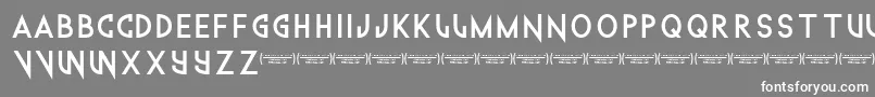 Technowanker Font – White Fonts on Gray Background