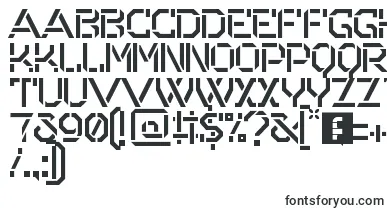 Odessa font – stencil Fonts