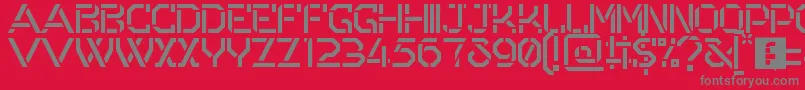 Odessa Font – Gray Fonts on Red Background