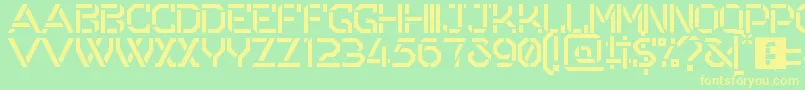 More about Odessa Font Odessa Font – Yellow Fonts on Green Background