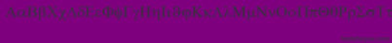 Symbol Font – Black Fonts on Purple Background