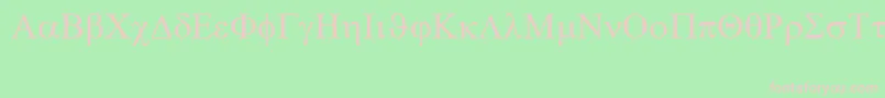 Symbol Font – Pink Fonts on Green Background