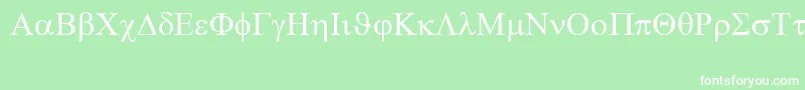 フォントSymbol – 緑の背景に白い文字
