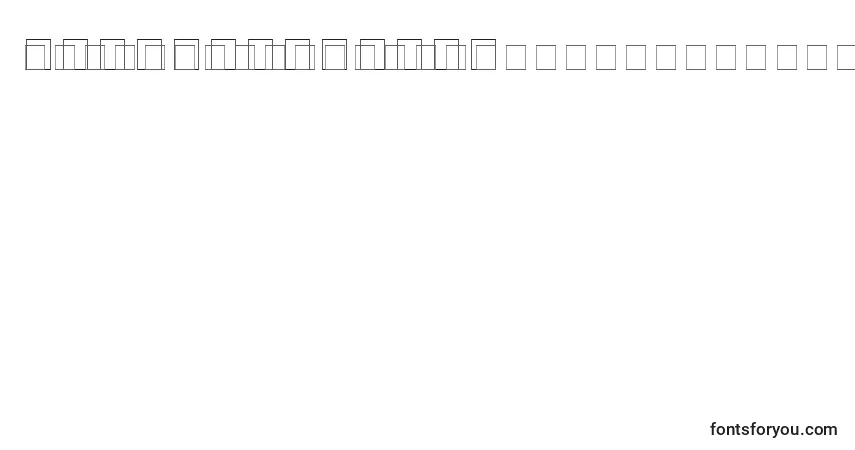 EmpireRegular-fontti – aakkoset, numerot, erikoismerkit