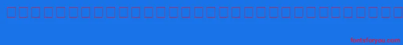 Шрифт EmpireRegular – красные шрифты на синем фоне