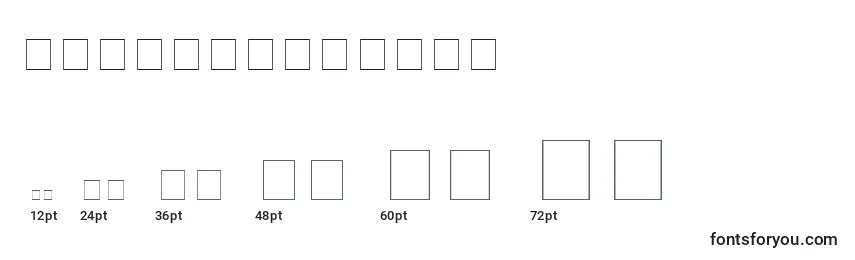 EmpireRegular Font Sizes