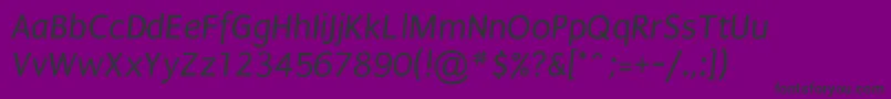 PuritanItalic Font – Black Fonts on Purple Background