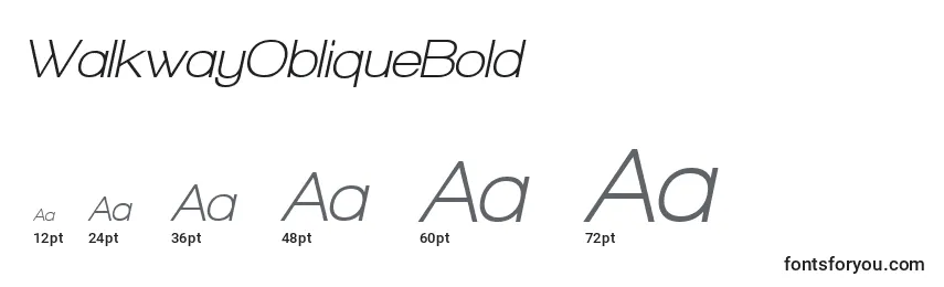 WalkwayObliqueBold Font Sizes