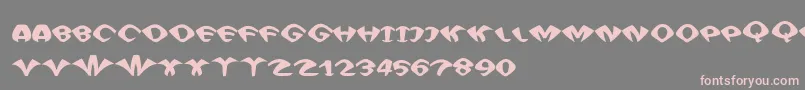 Funhaus Font – Pink Fonts on Gray Background