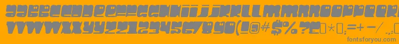 HellolarryRegular Font – Gray Fonts on Orange Background