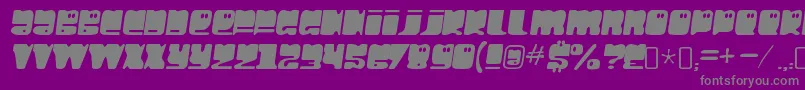 Police HellolarryRegular – polices grises sur fond violet