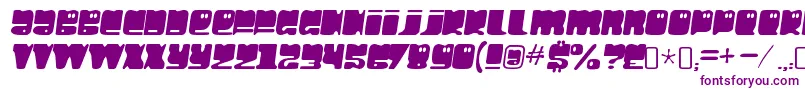 Czcionka HellolarryRegular – fioletowe czcionki