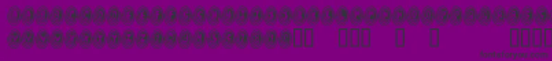 Spiralodellic Font – Black Fonts on Purple Background